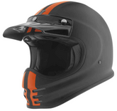 Bogotto V381 Schergo Fiberglass Helmet, Black/Matte/Orange, XL - futurerides