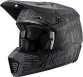 Leatt Moto 3.5 V2.1 Ghosts Motocross Helmet, Black, XL - futurerides