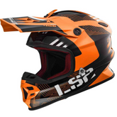 LS2 MX456 Light Evo Rallie Motocross Helmet, Orange, L