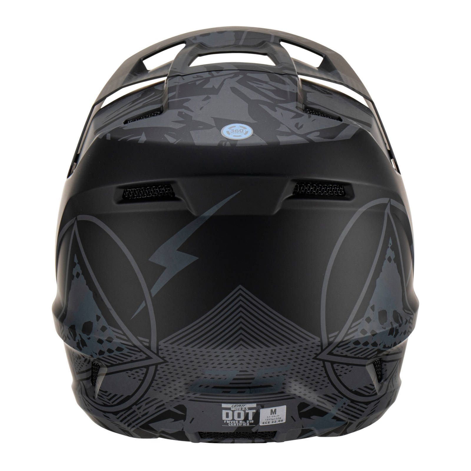 Leatt Moto 3.5 V2.1 Ghosts Motocross Helmet, Black, XXL