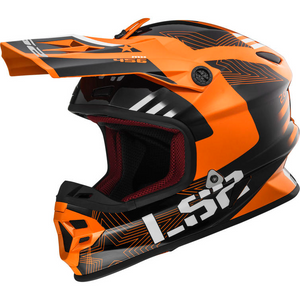 LS2 MX456 Light Evo Rallie Motocross Helmet, Orange, L