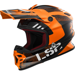LS2 MX456 Light Evo Rallie Motocross Helmet, Orange, L